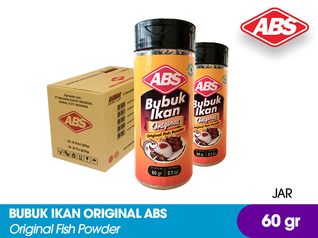 Bubuk Ikan Original ABS Botol 60 gr