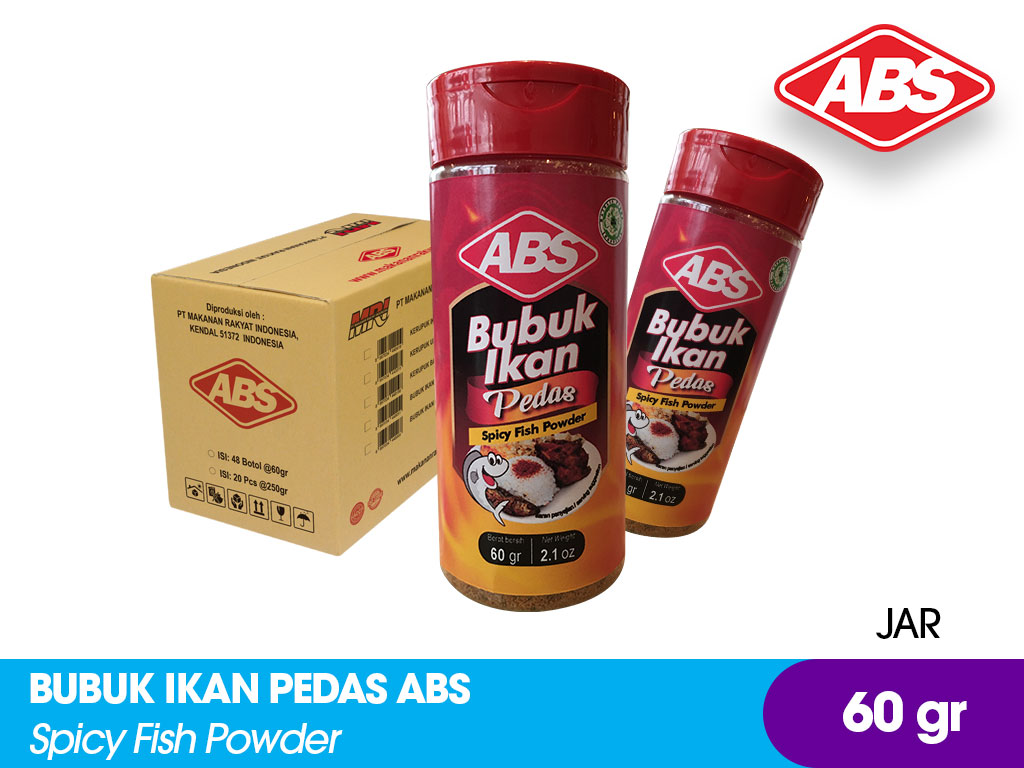 Bubuk Ikan Pedas ABS Botol 60 gr