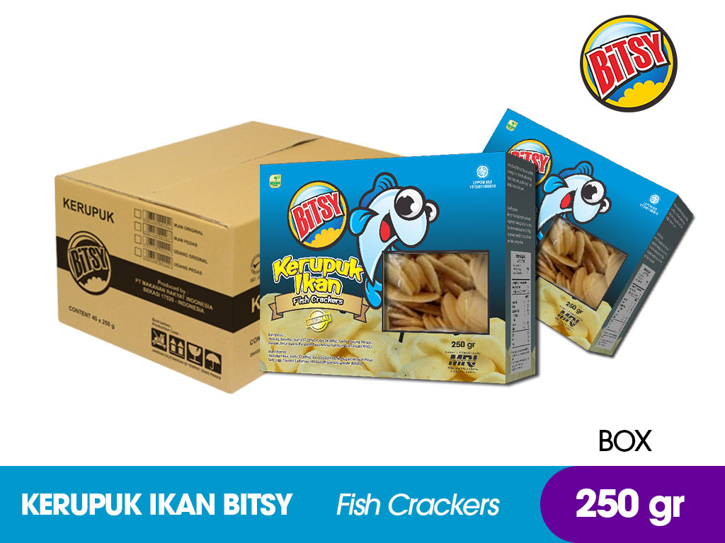 Kerupuk Ikan Bitsy Karton 200 gr